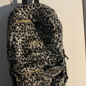 Cheetah print Jansport backpack